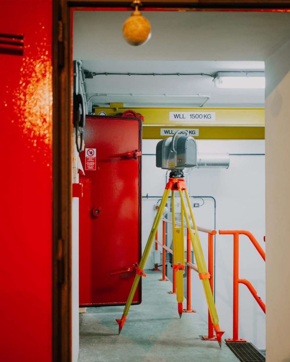 3D scan technische installatie tunnel, pointcloud bim scannen